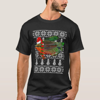 Fish Xmas Weihnachtsmannmütze Pearl Gourami Ugly f T-Shirt