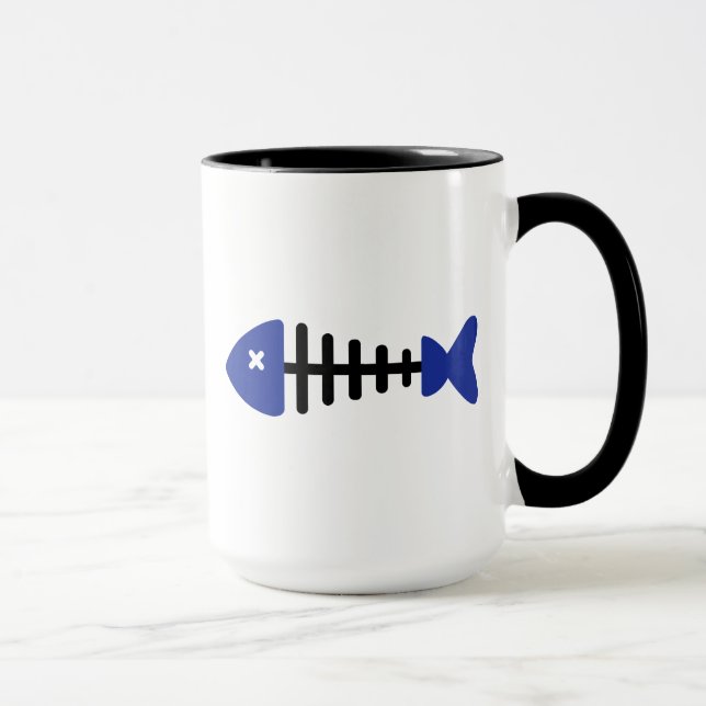Fishbone-Fische Tasse (Rechts)