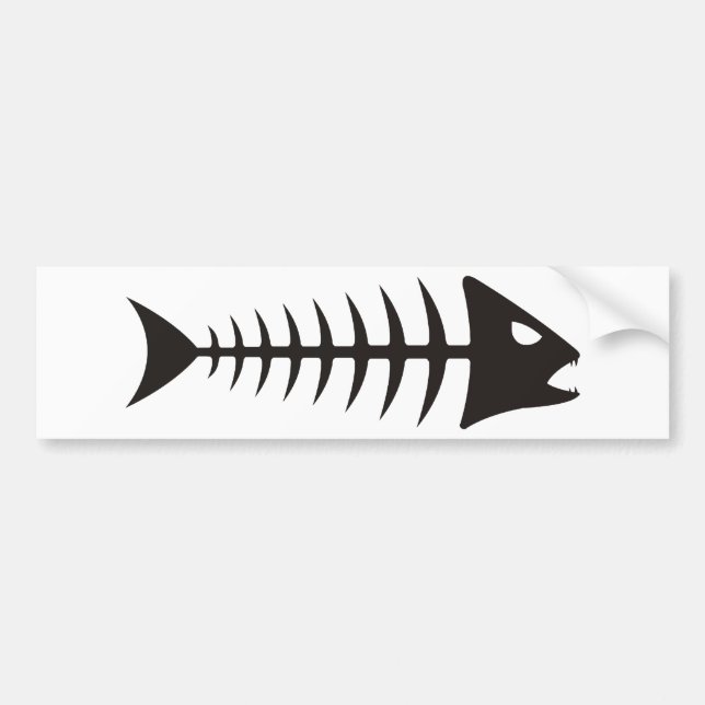 Fishbone - Fischgräte Autoaufkleber (Vorne)