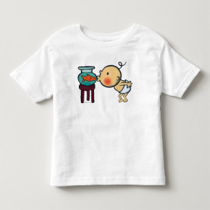Fishbowl küsst orange Goldfisch Kleinkind T-shirt