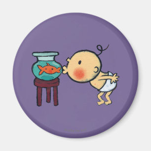 Fishbowl küsst orange Goldfisch Magnet