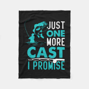 Fisher Geschenk nur noch einen Fisch versprochen Fleecedecke