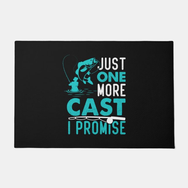Fisher Geschenk nur noch einen Fisch versprochen Fußmatte (Vorderseite)