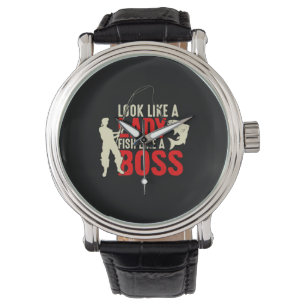 Fisher Gift A Lady Fish Like A Boss Armbanduhr