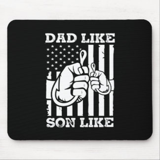 Fisher Gift Vater wie Son like Mousepad