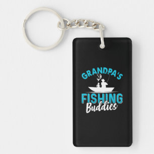 Fisher Grandpa Fishing Friends Schlüsselanhänger