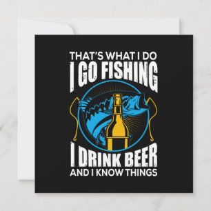 Fisher I go Fishing I Drink Bier Einladung