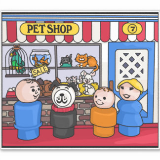 Fisher Price Little People Pet Shop Boy Aufkleber