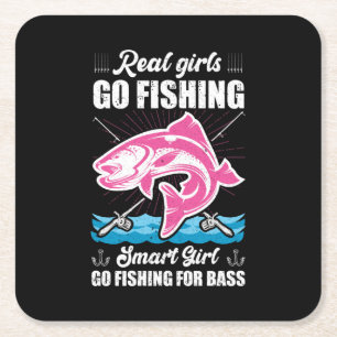 Fisher Smart Girls fischen Rechteckiger Pappuntersetzer