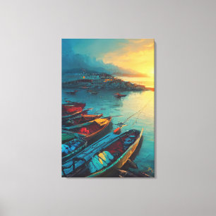 Fisher Village Canvas Print Leinwanddruck