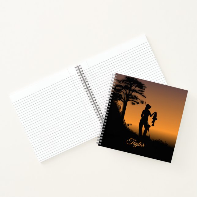 Fisher Woman bei Dusk Personal Notizbuch (Innenseite)