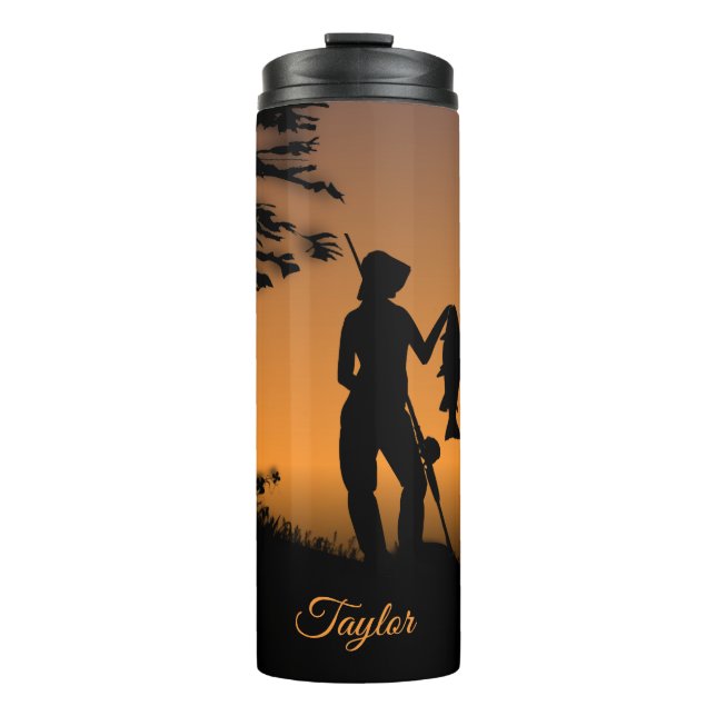 Fisher Woman bei Dusk Personal Thermosbecher (Vorderseite)