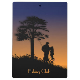 Fisherman at Dusk Personalisiert Klemmbrett