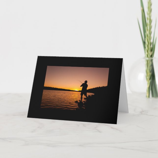 "FISHERMAN" AUF IHRER GEBURTSKARTE KARTE (Vorderseite)