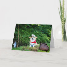 Fisherman Corgi Blankogrüße