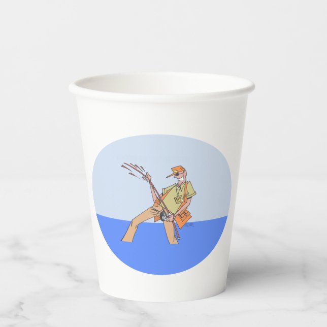 Fisherman Oval Paper Cups Pappbecher (Vorderseite)