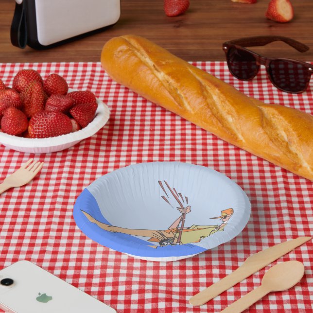 Fisherman-Papierschalen Pappteller (Picknick)