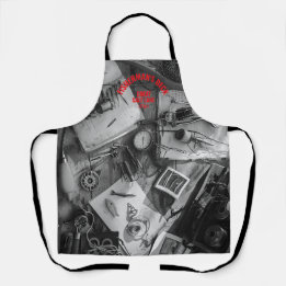 Fisherman’s Deck Black and White Apron Schürze