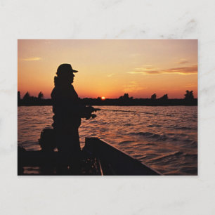 Fisherman Sunset Postkarte