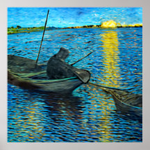 Fisherman - van gogh poster & tirages