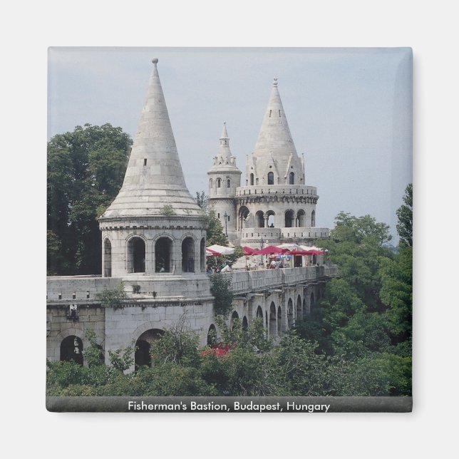 Fisherman's Bastion, Budapest, Ungarn Magnet (Vorne)