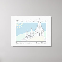 Fisherman's Bastion, Budapest, Ungarn, Magyar Leinwanddruck