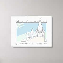 Fisherman's Bastion, Budapest, Ungarn, Magyar Leinwanddruck