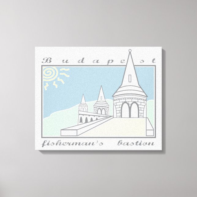 Fisherman's Bastion, Budapest, Ungarn, Magyar Leinwanddruck (Vorderseite)