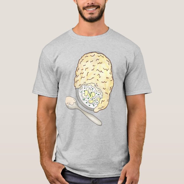 Fisherman's Fish Pie UK British Pub Food Cuisine T-Shirt (Vorderseite)