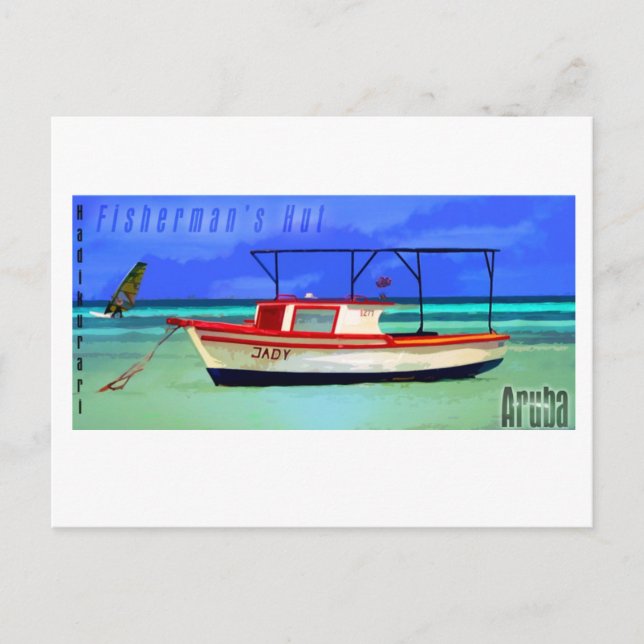 Fisherman's Hut Aruba Postcard Postkarte (Vorderseite)