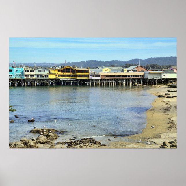 Fisherman's Wharf in Monterey California Poster (Vorne)