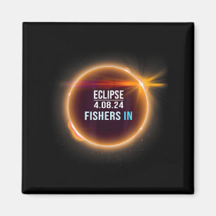 Fishers Indiana Totale Sonnenfinsternis 04.08.2024 Magnet