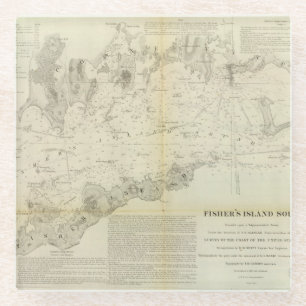 Fishers Insel-Ton Glasuntersetzer