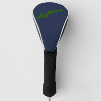 Fishers Island Logo Golf Club Cover - Green/Navy Headcover