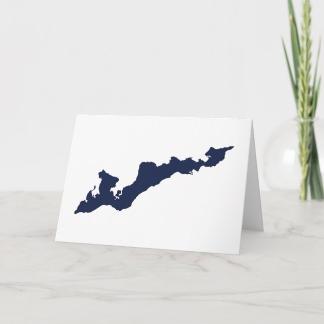 Fishers Island Logo Notecard - Fishers Island, NY Karte (Vorderseite)