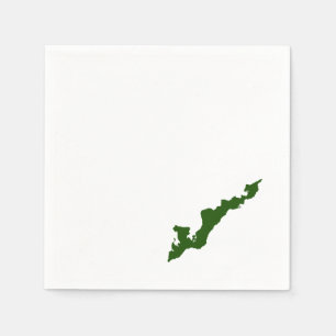 Fishers Island Logo Paper Napkins - Grünbuch Serviette