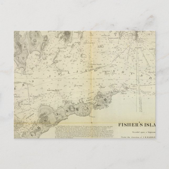 Fisher's Island Sound Postkarte (Vorderseite)