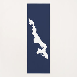 Fishers Island Yoga Mat - weiß/blau Yogamatte