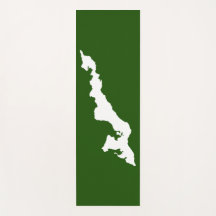 Fishers Island Yoga Mat - weiß/grün