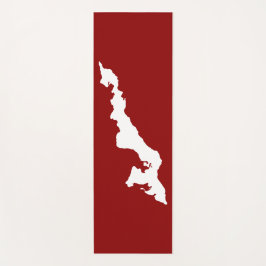 Fishers Island Yoga Mat - weiß/rot Yogamatte
