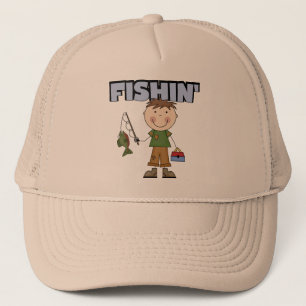 Fishin Jungen-T-Shirts und Geschenke Truckerkappe