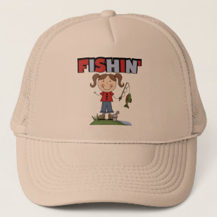 Fishin Mädchen-T - Shirts und Geschenke Truckerkappe