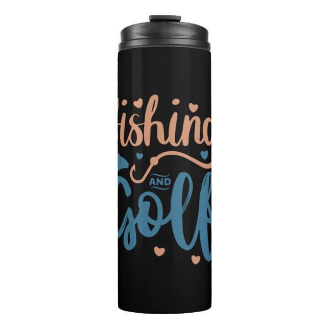 Fishing And Golf Thermosbecher (Vorderseite)