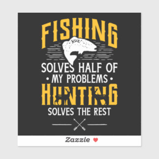 FISHING AND HUNTING AUFKLEBER