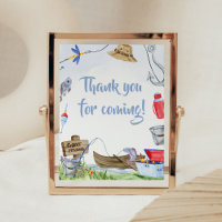 Fishing Baby Shower Vielen Dank für Ihr Kommen