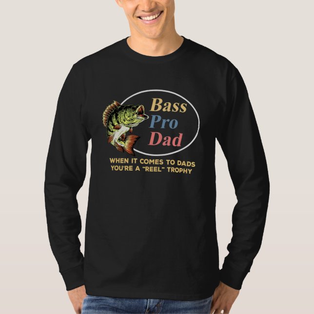 Fishing Bass Pro Vater Vatertag T-Shirt (Vorderseite)