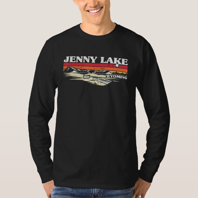 Fishing Boating Camping Lake Vacation Jenny Lake T-Shirt (Vorderseite)