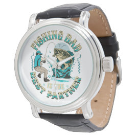 Fishing Dad Is The Best Partner Armbanduhr