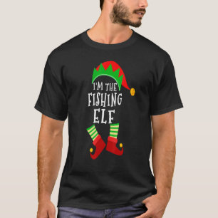 Fishing Elf passende Familiengruppe Weihnachtsfeie T-Shirt