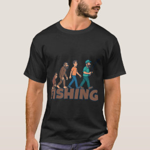 Fishing Evolution Comic Edition â€“ Lustiger Fisch T-Shirt
